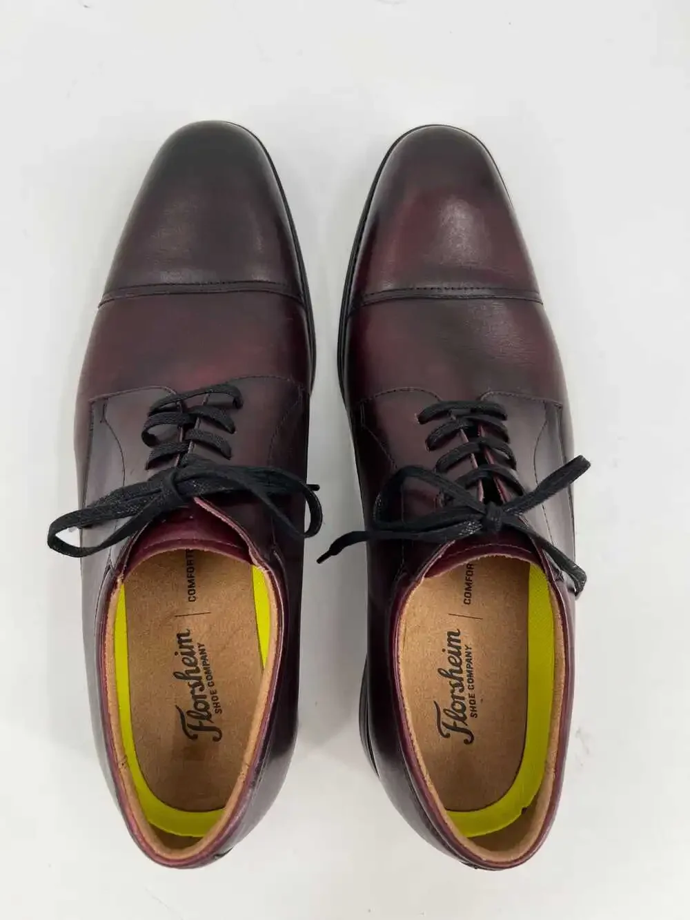 Florsheim Dark Brown Cap Toe Loafers | Leather, Size 10.5